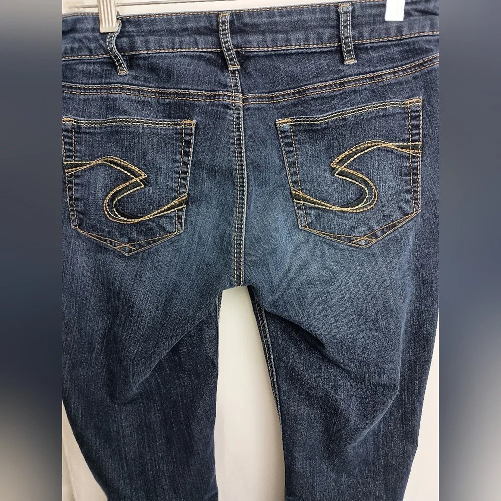 Silver Jeans Suki Blue Western Denim Skinny Jeggings Classic Style-(#1,528)‎
